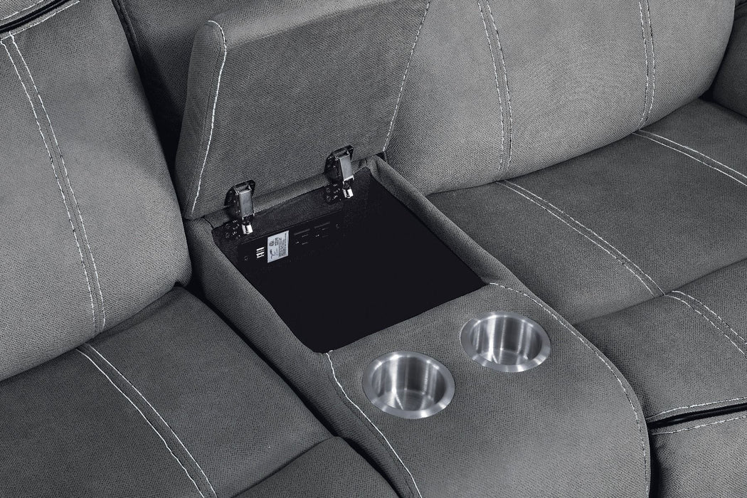 Zubaida - Loveseat w/USB Dock & Console (Glider & Motion) ACME