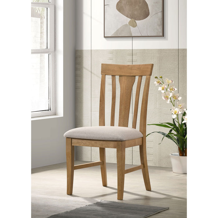 Auburn - Dining Side Chair (Set of 2) - Natural / Light Brown Furniture Max