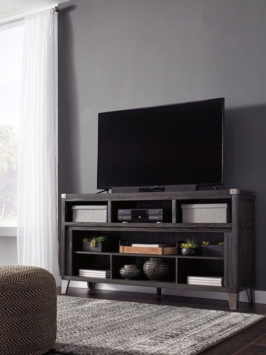 Todoe - LG TV Stand w/Fireplace Option - Gray Signature Design by Ashley®