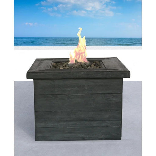 Fibre Reinforced Propane / Natural Gas Fire Pit Table - Charcoal LSI Patio Furniture