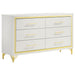 Chesney - 6 Drawer Bedroom Dresser - White Furniture Max