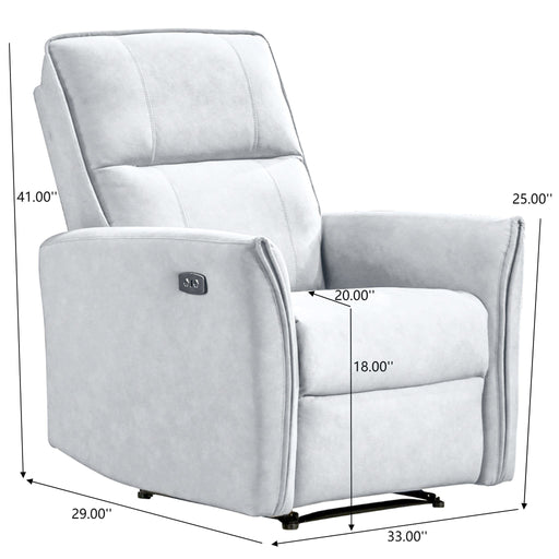 Asheville - Suede Recliner Chair Ashcroft Furniture