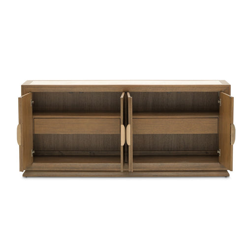 Portrait - Sideboard With LED Lights - Sienna Brown Michael Amini