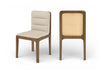 Ellis - Vegan Leather Upholstered Dining Chair (Set of 2) - Brown Base Meridian Furniture