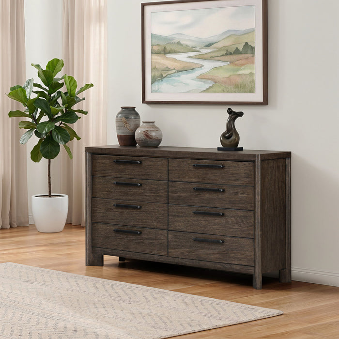 8 Drawer Dresser With Rustic Design Emerald Home