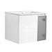 Wall Mounted Bathroom Vanity With Sink, 2 Soft Close Doors, Cabinet & Half Door Home Essentials