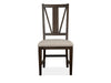 Westley Falls - Dining Side Chair With Upholstered Seat (Set of 2) - Graphite Magnussen Furniture