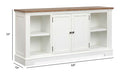 Kingston - Credenza - Whisper White And Cerused Nutmeg Magnussen Furniture