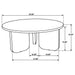 Columbo - 3 Piece Coffee And End Table Set With Round Tops - Brown Furniture Max