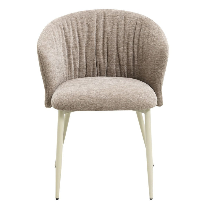 Ogin - Arm Chair (Set of 2) - Dark Beige & Natual ACME