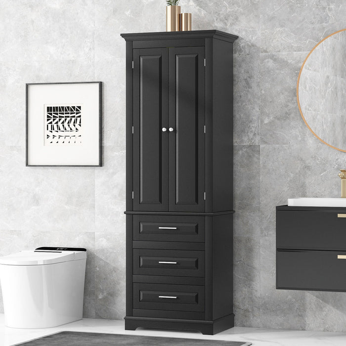 Storage Cabinet With 3 Drawers For Bathroom Hearth and Haven