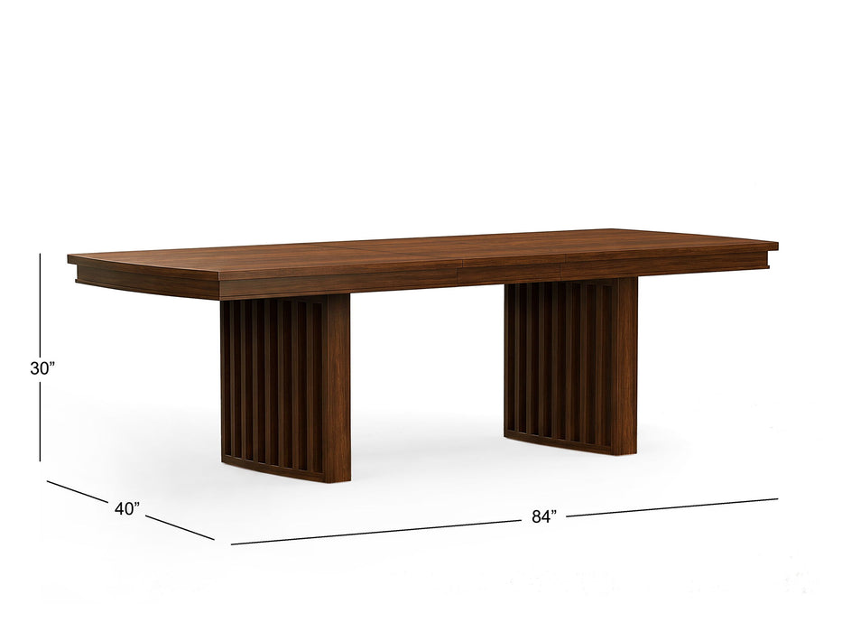 Reena - Extendable Trestle Dining Table - Rich Brown Magnussen Furniture