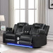 Benz - Power Reclining Loveseat & LED Lighting And Built In USB Matrix Furniture Group