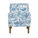 Floral Accent Armchair With Nailhead Trim Home Essentials