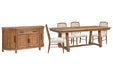 Woodward - Trestle Extendable Dining Table Set Magnussen Furniture