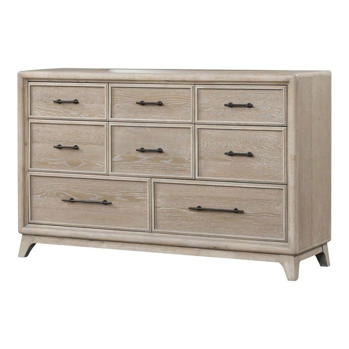 8 Drawers 1 Piece Dresser, Ample Storage Bedroom - Oak