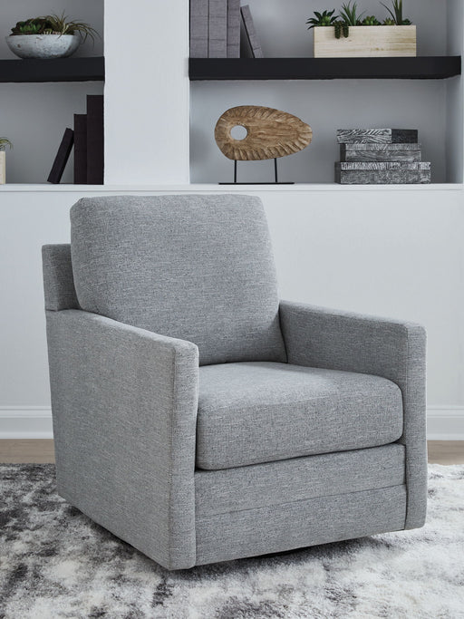 Freybourne Next-Gen Nuvella - Swivel Accent Chair - Pewter Signature Design by Ashley®
