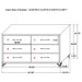 Malcolm - 6 Drawer Dresser Cabinet - Black Furniture Max