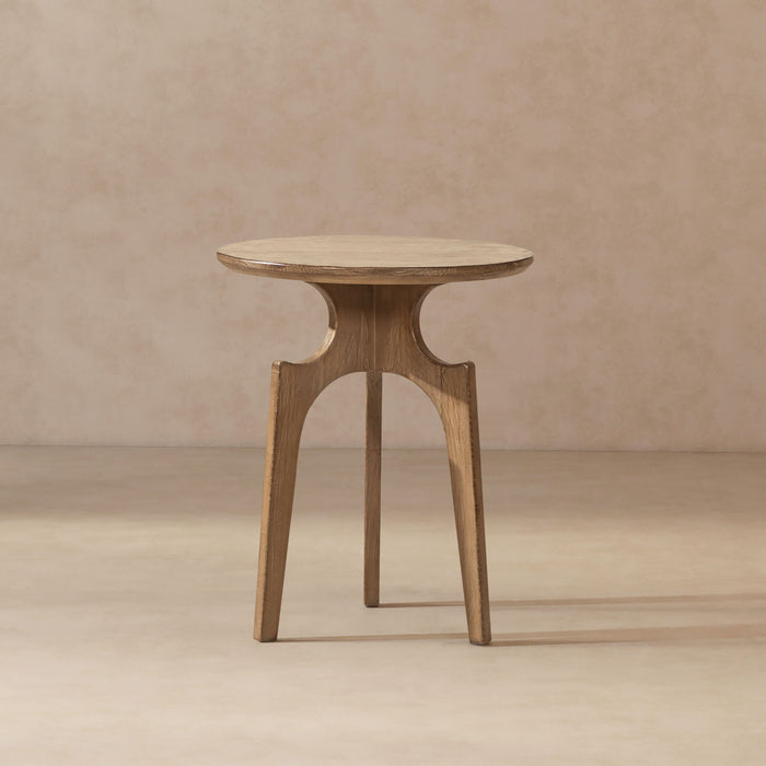 Carmel - Round Side Table - Antique Brown Jennifer Taylor Home