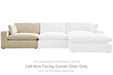 Elyza - LAF Corner Chair - Linen Benchcraft®