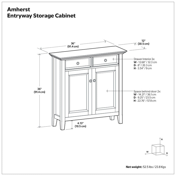 Amherst - Storage Cabinet Simpli-Home