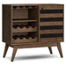 Clarkson - Wine Cabinet - Brown Simpli-Home