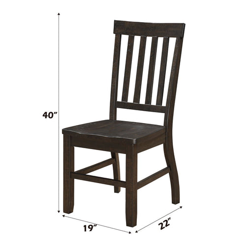 Maisha - Side Chair (Set of 2) - Rustic Walnut ACME