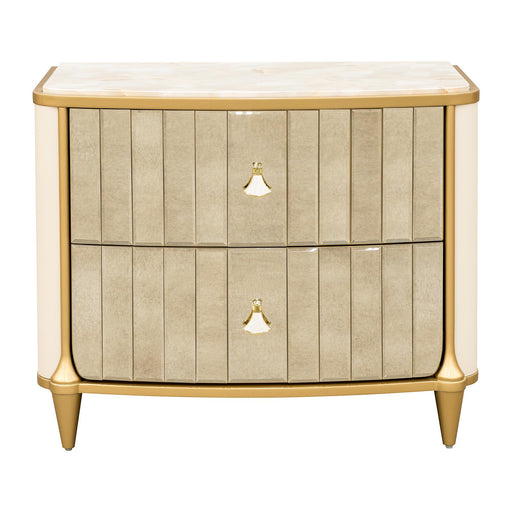 Scotts Square - Nightstand - Light Champagne Michael Amini