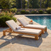 Outdoor Chaise Lounge With 5 Position Adjustable Backrest Noble House
