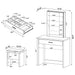 Walsh - Makeup Vanity Table With Mirror And Stool - White Furniture Max