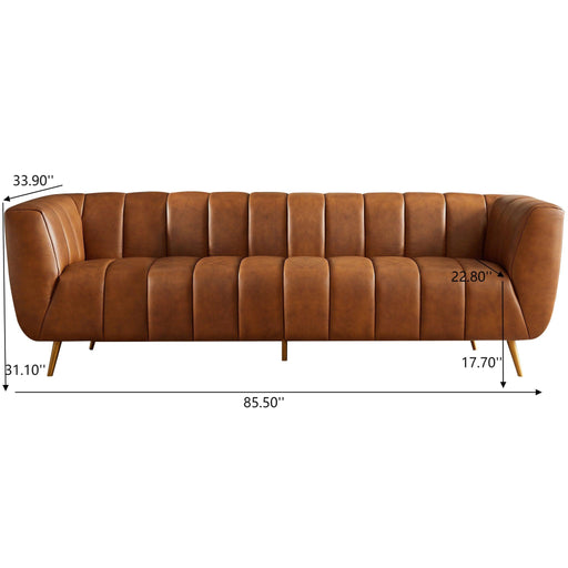 Ava - Sofa - Gold / Tan Ashcroft Furniture