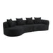 Elegant Curved Sectional Sofa With Full Foam Comfort Noble House