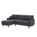 Upholstered Sectional With Toss Pillows Home Essentials