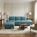 L - Shaped Sectional Sofa With Chaise & Ottoman Home Essentials