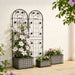 Metal Garden Trellis Rustproof Trellis For Climbing Plant Outdoor Flower Support Daily Nest