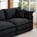 Modular L-Shaped Sectional Sofa With Movable Ottoman Home Essentials