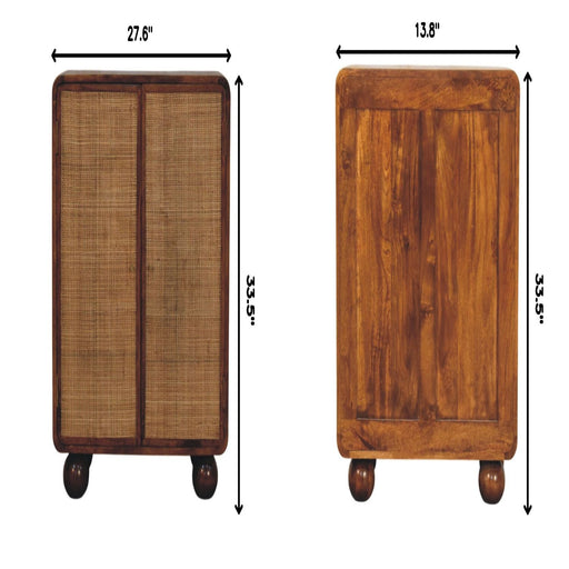 Larissa - 2 Door Cabinet - Brown Artisan Furniture