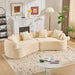 Curved Compressed Sofa, Nordic-Style Design For Living Room Home Essentials