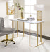 Estie - Vanity Desk (Same 93102) - White & Gold ACME