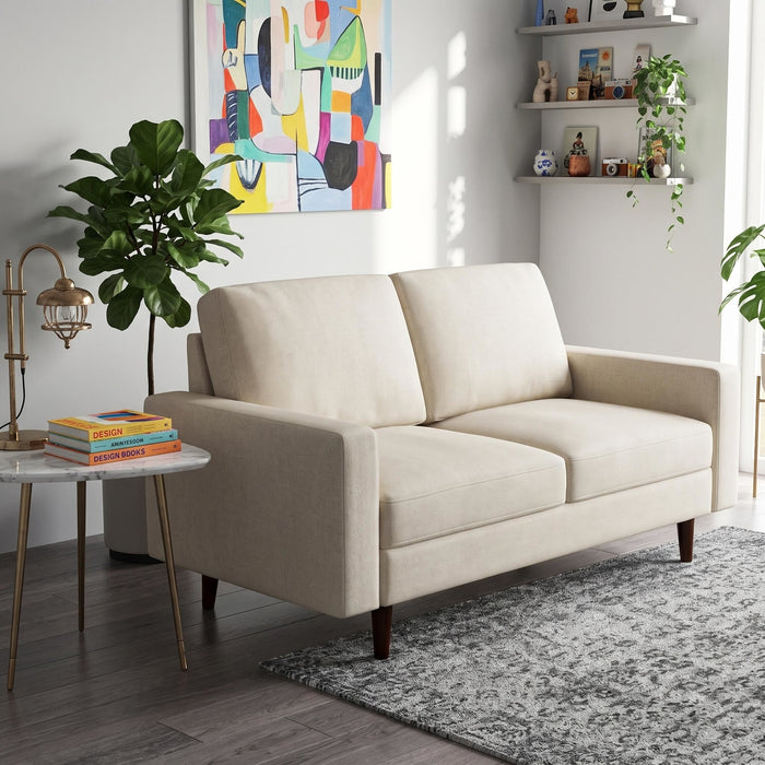2 Seat Loveseat Sofa, Loose Back Cushion For Living Room US Pride