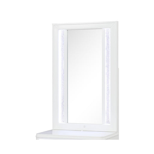 Abigale - Nightstand Top Mirror With LED Lighting (Only Mirror Top) - White Matrix Furniture Group