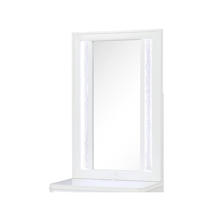 Abigale - Nightstand Top Mirror With LED Lighting (Only Mirror Top) - White Matrix Furniture Group