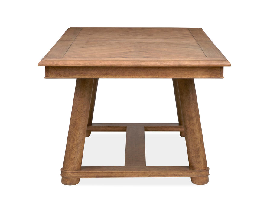 Woodward - Trestle Extendable Dining Table Set Magnussen Furniture