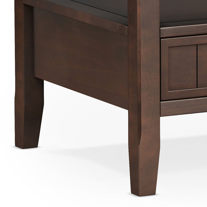 Acadian - Coffee Table With Drawer - Brown Simpli-Home