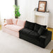 Multifunctional Sofa Pink Black, Fits 4 People Home Essentials