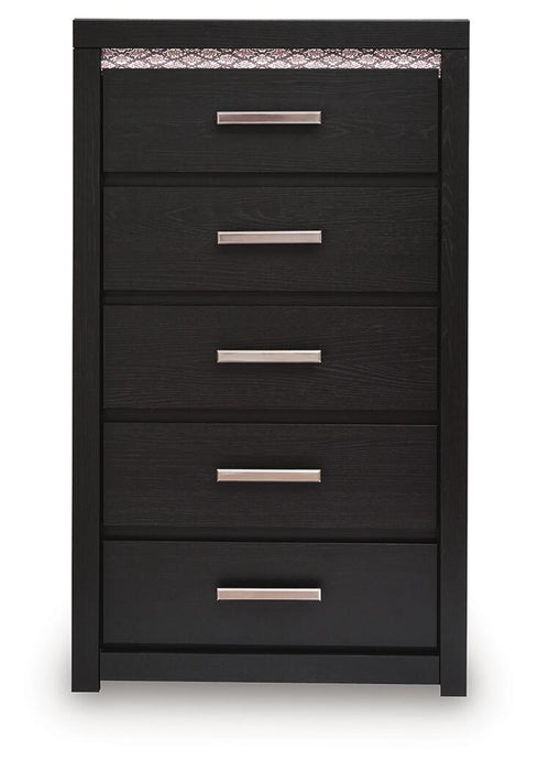 Shoralli - Five Drawer Chest - Black Signature Design by Ashley®