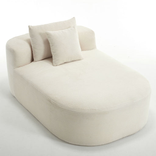 Oversized Chaise Lounge Sofa Bed With Deep Seat And Soft Pillows Home Essentials