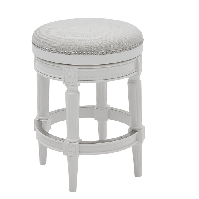 Rustic Elegance Backless Swivel Stool Home Essentials