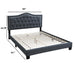 European Style Bed, Button Tufted Headboard Home Essentials
