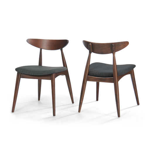 Retro Dining Chairs With Ergonomic Back (Set of 2) Noble House